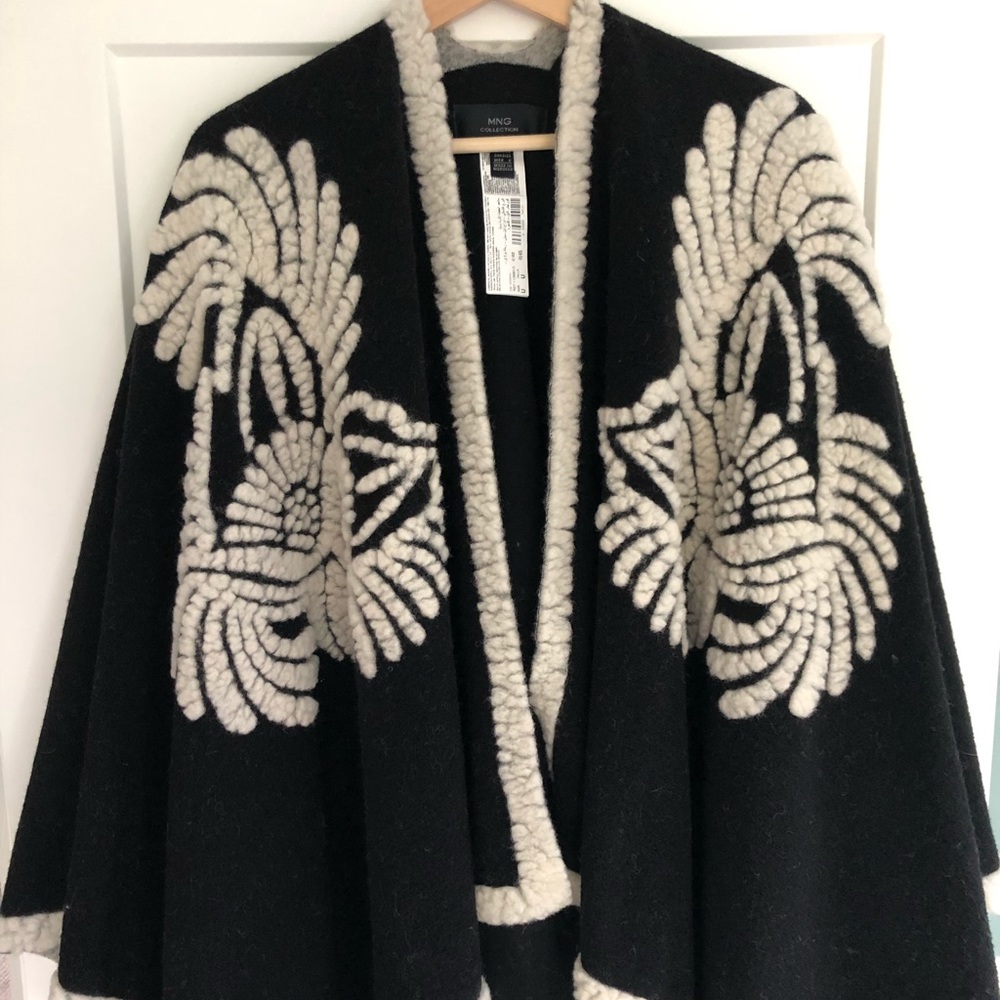 MNG Collection wool cape